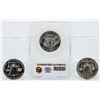 Image 2 : Lot of (3) 1963 and 1963-D Franklin and 1970 Kennedy Half Dollars