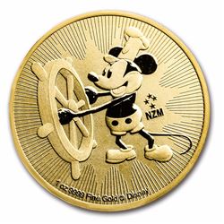 2017 $250 Disney Steamboat Willie Niue 1 oz Gold Coin