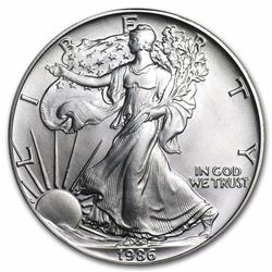 1986 1 oz American Eagle Silver Coin