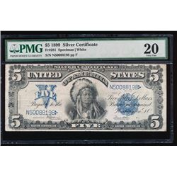 1899 $5 Chief Silver Certificate PMG 20