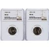 Image 1 : 1938 and 1951 Jefferson Nickels NGC MS66