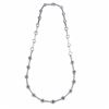 Image 1 : 14KT White Gold Ruby and Diamond Necklace