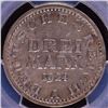 Image 2 : 1924-A 3 Marks Germany Coin PCGS XF40