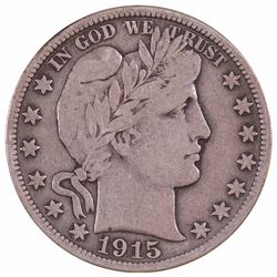 1915-D Barber Half Dollar Coin