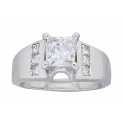 14KT White Gold 1.36ctw Diamond Ring