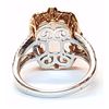 Image 4 : 14KT Two Tone Gold 5.00ct Morganite and Diamond Ring