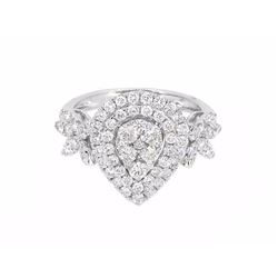 18KT White Gold 1.41ctw Diamond Ring