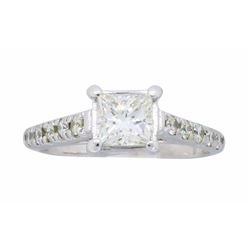 14KT White Gold 1.00ctw Diamond Ring