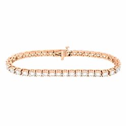 14KT Rose Gold 10.00ctw Diamond Tennis Bracelet