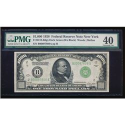 1928 $1000 New York Federal Reserve Note PMG 40