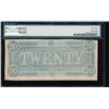 Image 2 : 1864 $20 Confederate Sates of America Note PMG 63