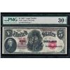 Image 1 : 1907 $5 Legal Tender Note PMG 30EPQ