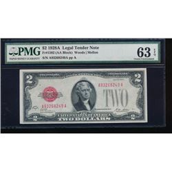 1928-A $2 Legal Tender Note PMG 63EPQ