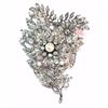 Image 2 : Platinum 9.30ctw Pearl and Diamond Brooch