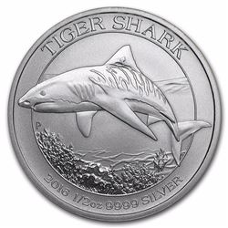 2016 Australia Tiger Shark 1/2 oz Silver Coin