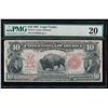 Image 1 : 1901 $10 Bison Legal Tender Note PMG 20
