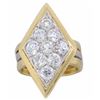 Image 2 : 14KT Two Tone Gold 1.00ctw Diamond Ring