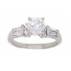 Image 1 : Platinum 1.10ctw Diamond Ring