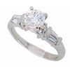 Image 2 : Platinum 1.10ctw Diamond Ring