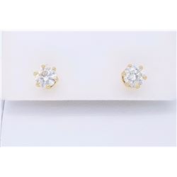 14KT Yellow Gold 1.00ctw Diamond Earrings