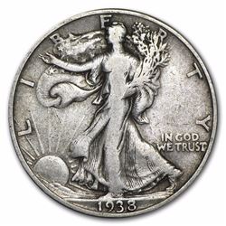 1938-D Walking Liberty Half Dollar Coin