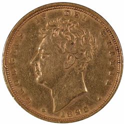 1825 Great Britain Gold Sovereign Coin