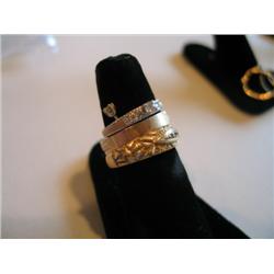 LOT, (4) RINGS & DIAMOND STUD