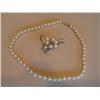Image 1 : PEARL NECKLACE W/BROOCH