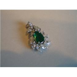 EMERALD & DIAMOND PENDANT (APPROX. $1,200)