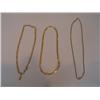 Image 1 : LOT, (3) GOLD CHAINS