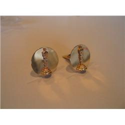 GOLD CUFFLINKS FROM TIFFANY CO W/ACADEMY AWARD SYMBOL (ENGRAVED)