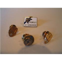 LOT, PINS - (2) W/DIAMONDS