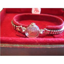 14KG LONGINES LADIES WATCH W/BOX