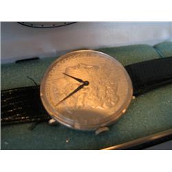 SWANK 1880 MORGAN DOLLAR WATCH