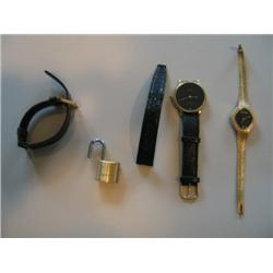 LOT, (2) WATCHES & PADLOCK