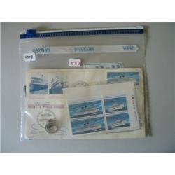 LOT, DIAMOND WEDDING SET W/ PRINCESS MARGUERITE STAMPS