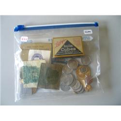 LOT, MISC COINS & JEWELRY