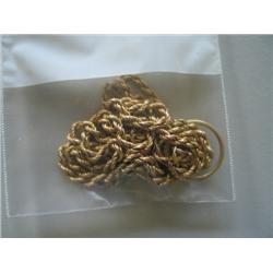 GOLD CHAIN W/DIAMOND RING