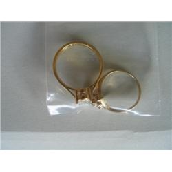 LOT, (2) RINGS, (1) DIAMOND W/STONES