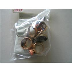 LOT, MISC JEWELRY INCLUDING LOOSE DIAMOND (APPROX 19 CT)