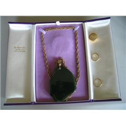 LOT, JADE NECKLACE & (3) RINGS