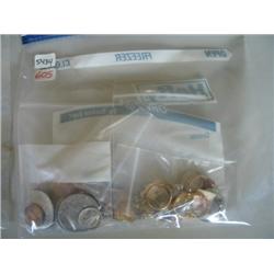 LOT, ASSORTED JEWELRY & COINS
