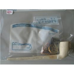 LOT, ASSORTED JEWELRY & PIPE