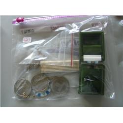 LOT, RING W/DIAMOND, MISC. COINS & LIGHTER