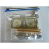 Image 1 : LOT, ASSORT. COINS, SILVER CERT., PENS & RING