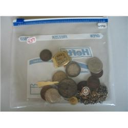 LOT, MISC. JEWELRY & COINS