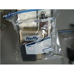 LOT, WATCHES, CRUCIFIX, PAPER MONEY, COINS, PICTURE FRAME & BIBLE