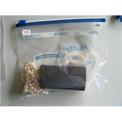 LOT, PEARL NECKLACE, BRACELET, STRAND, STUDS