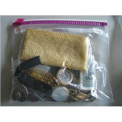 LOT, MISC. JEWELRY, COINS & FOREIGN CURRENCY