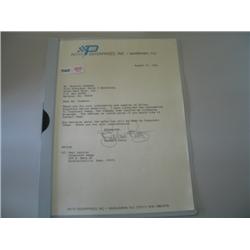RICHARD PETTY AUTOGRAPH ON LETTERHEAD